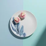 Vedere laterală farfurie mică Ayhan 19.5 cm din opal