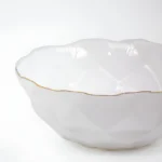 Vedere din profil bol 14 cm Hexa Gold rezistent la impact