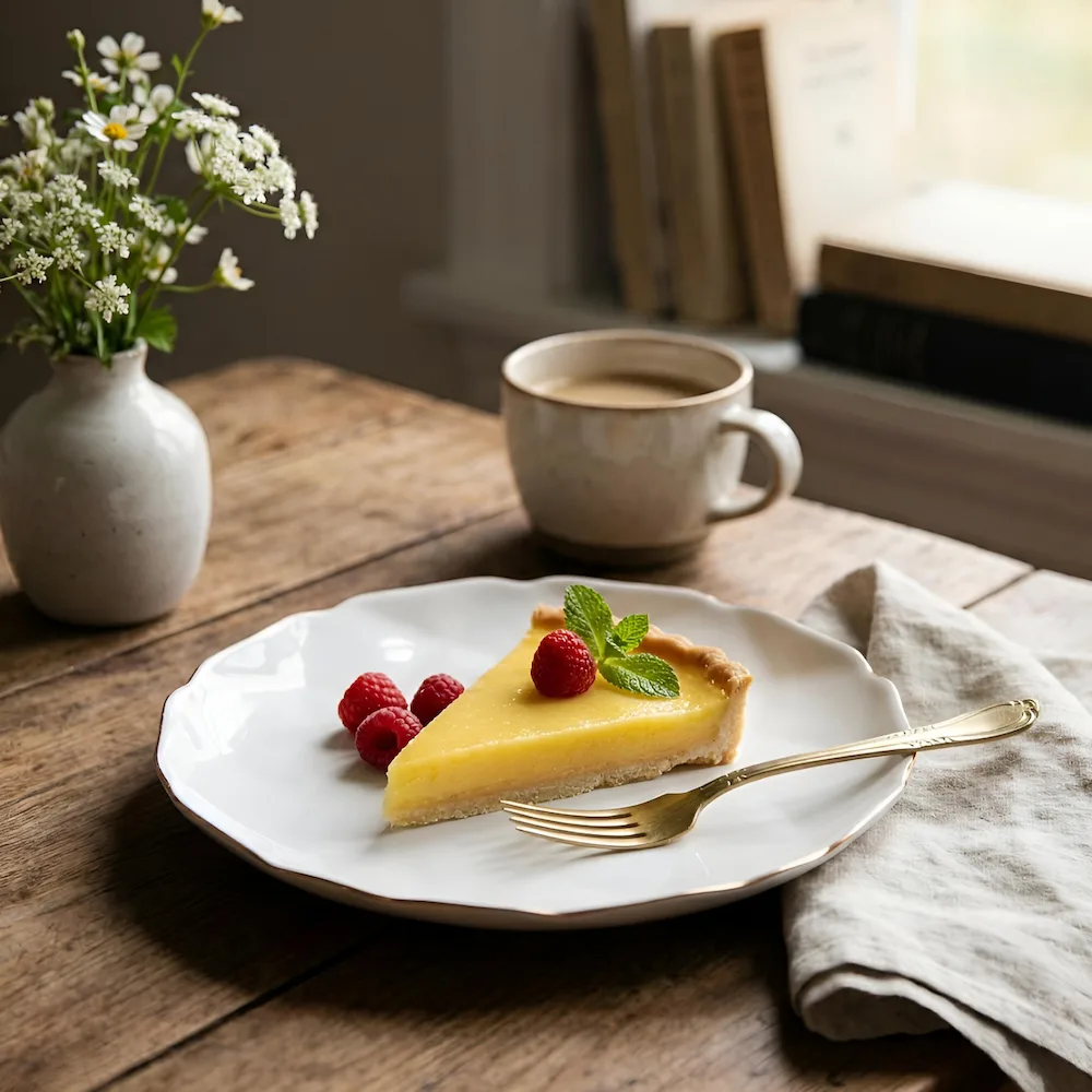 Farfurie adâncă 22 cm opal Veselo Hexa Gold cu margini aurii