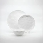 Serviciu de masă din opal Veselo Hexa alb minimalist design geometric