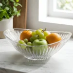 Fructieră Pasha Mare din sticlă groasă transparentă brand Veselo