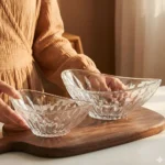 Fructieră Pasha Mică din sticlă groasă transparentă brand Veselo