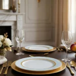 Farfurie mare Homayoon 26 cm în decor de masă festivă